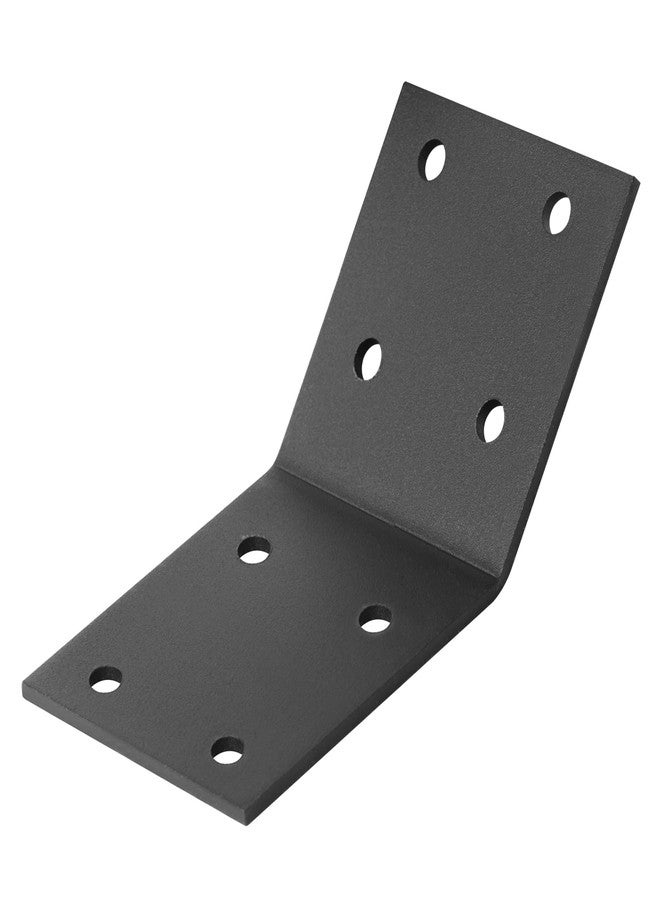 eoere 10 PCS 2-1/2" Flush Inside 45 Degree Angle Bracket, Steel Tie Plate, Joint Timber Connector for Butt Post and Beam, Fixing Furniture, Thickness 1/8" - Image 3